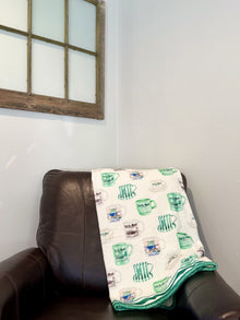 Coffee Mugs Throw Blanket