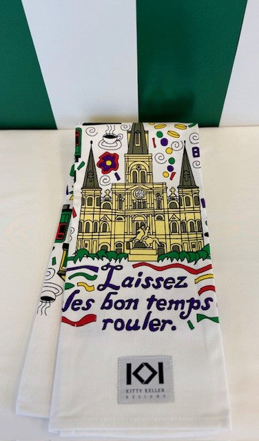 Kitty Keller-Laissez Les Bon Temps Rouler Towel