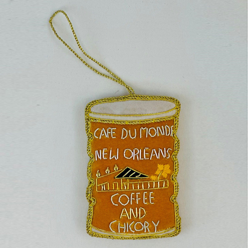 Plush Coffee Can Ornament